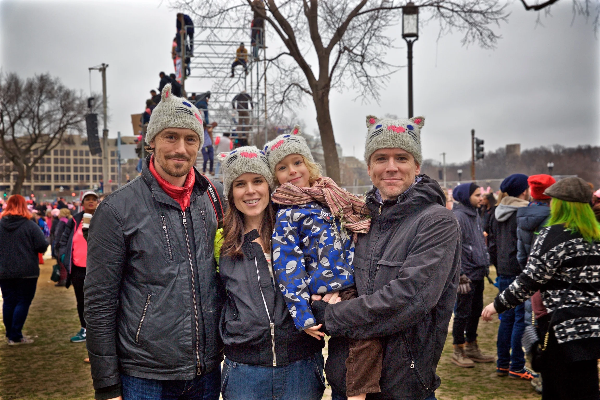 Neve Christian Caspian JJ Campbell Womens March Protest Washington DC2017.jpg