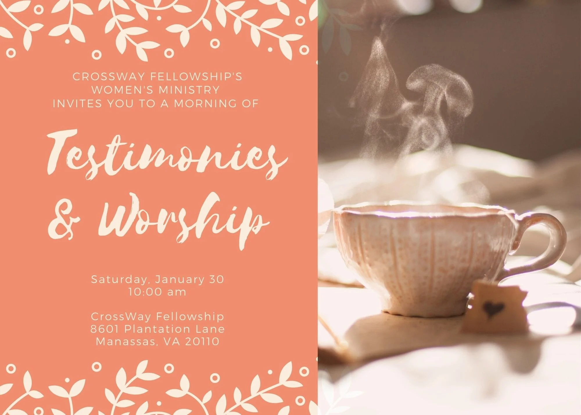 Tea &amp; Testimonies — Testimonies &amp; Worship