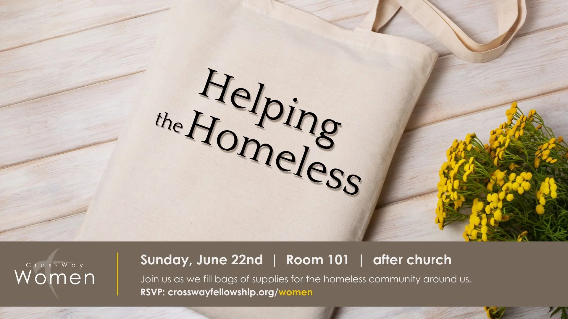 Women's Event: Helping the Homeless