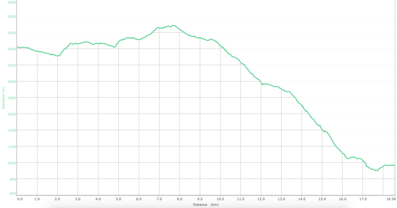 elevation graph - Chowari Jot to Chamba (what is this?)