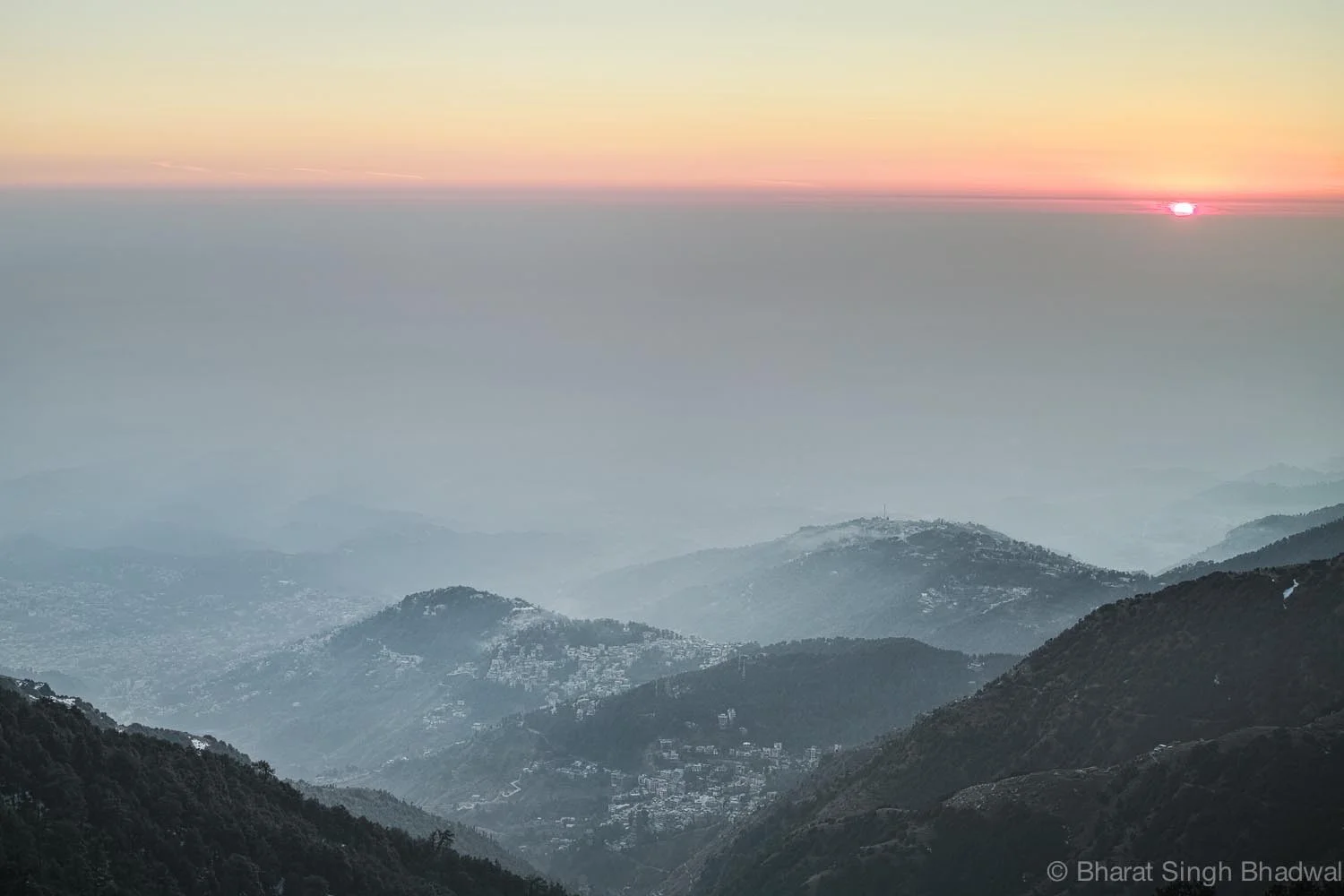 Kangra valley as viewed from Triund