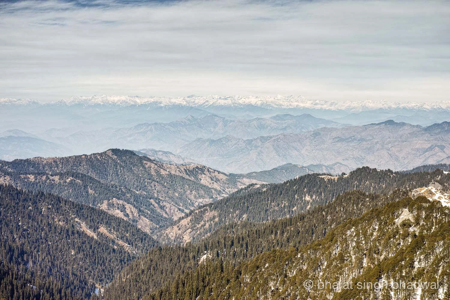 Undulating mountains en route to Shikari Mata.
