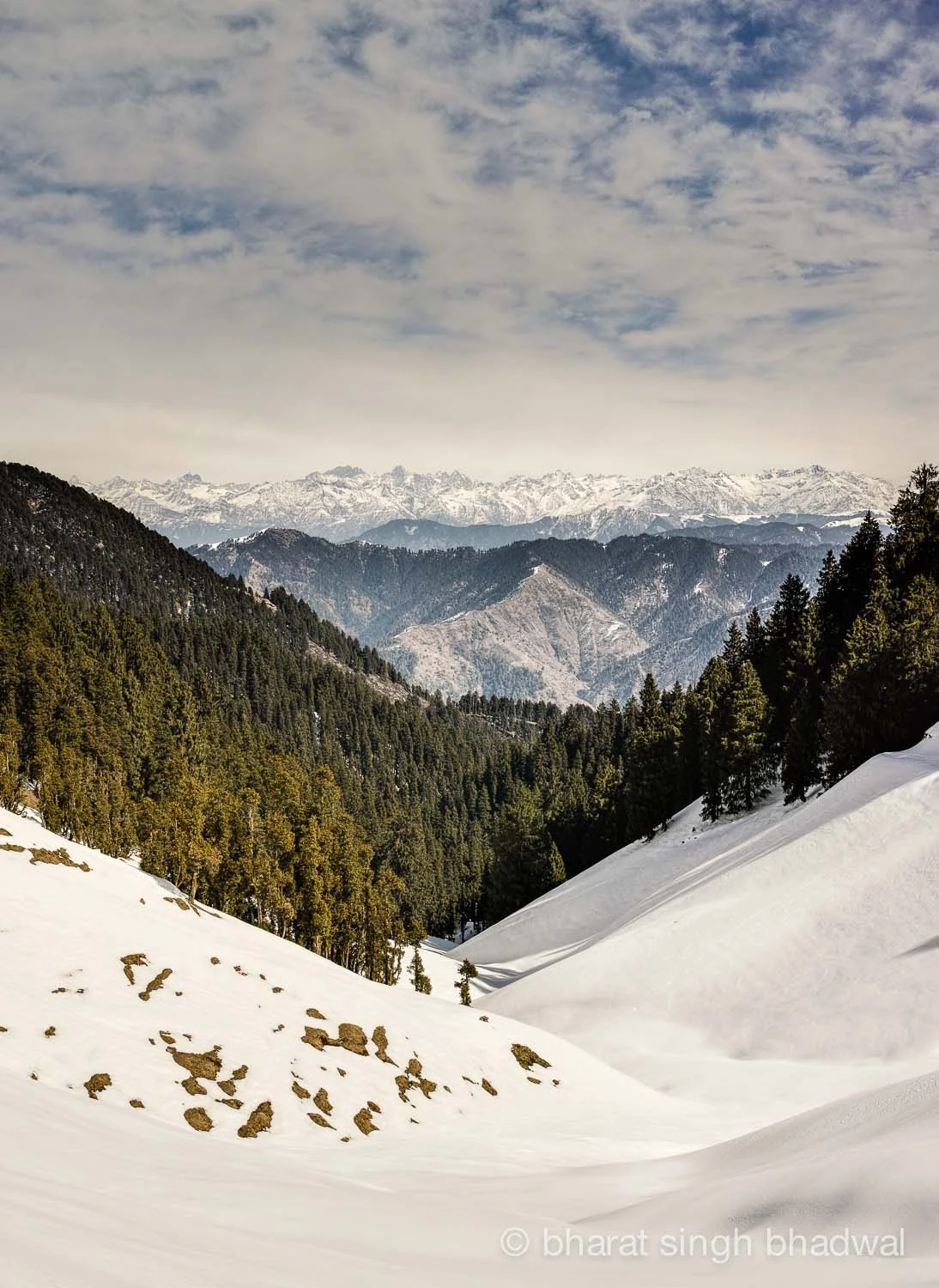 Overlooking mountains to the North.
