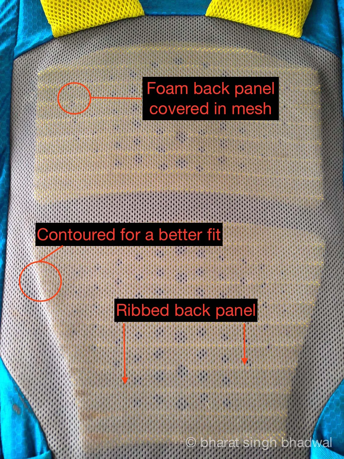 Foam back panel