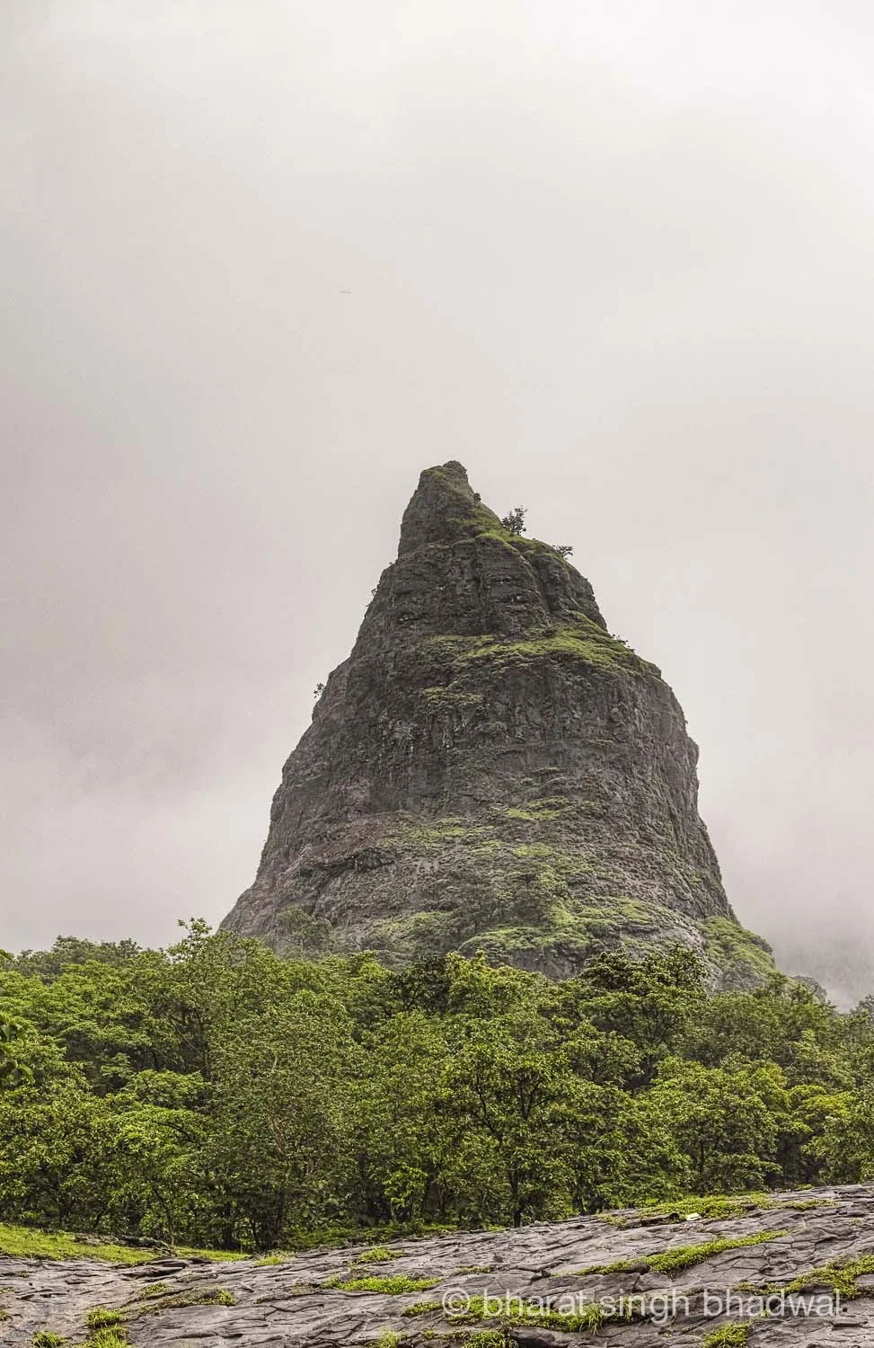 Paddar Killa, an imposing rock tower