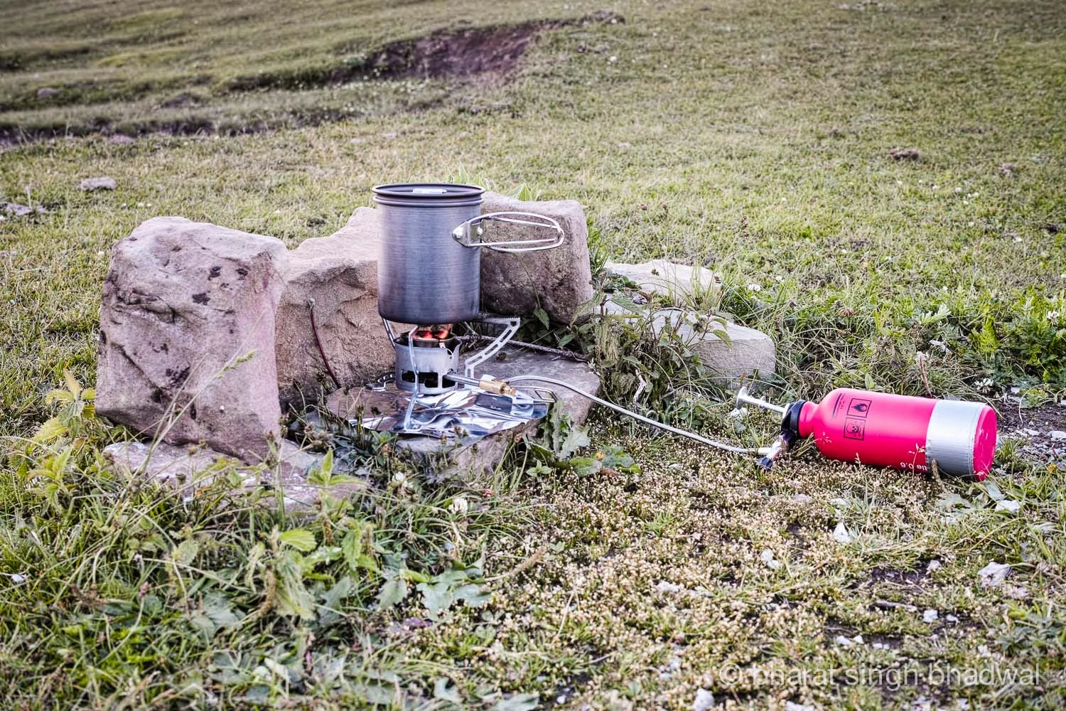 Cooking in the Indian Himalayas.