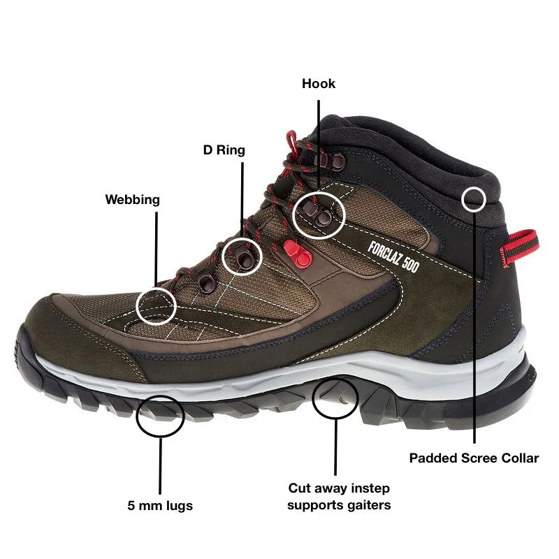 Feature overview (2). Decathlon Quechua Forclaz 500 / Forclaz 100 High