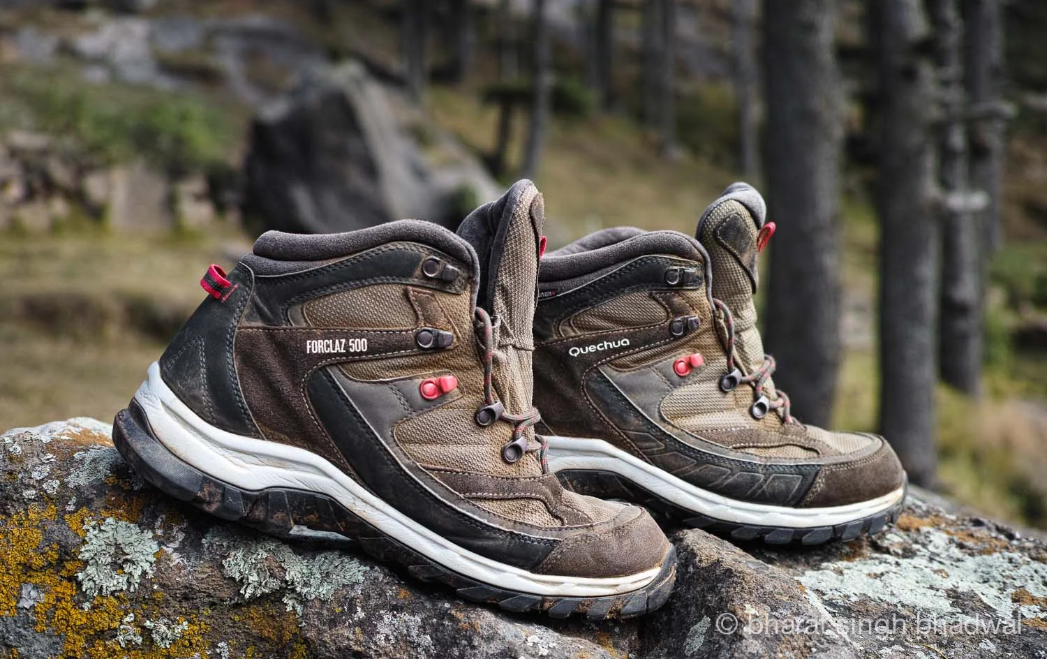 Quechua Forclaz 500 Wenge, especially suited to a rocky terrain