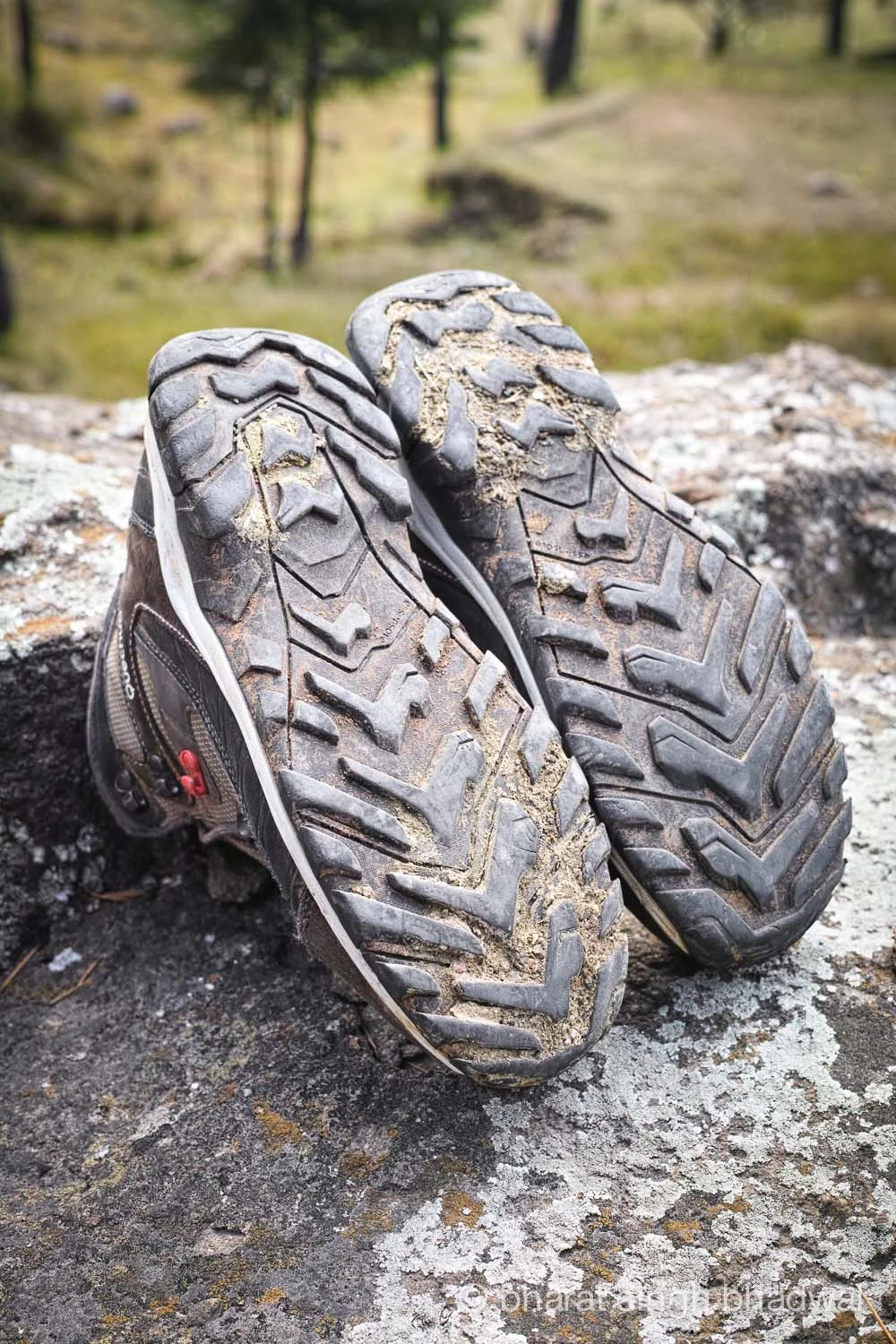Sticky mud that gets inside the tread stays inside. Lack of self cleaning treads is a big drawback