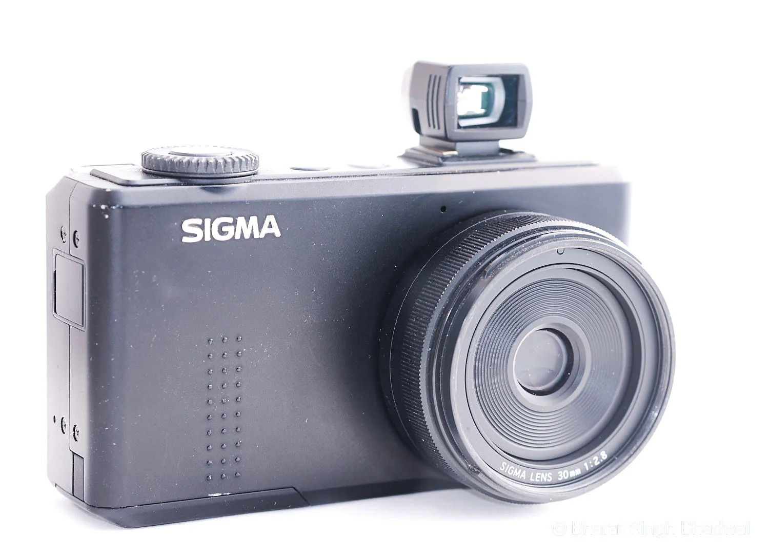 Our Sigma DP2M with a Sigma VF21 optical viewfinder