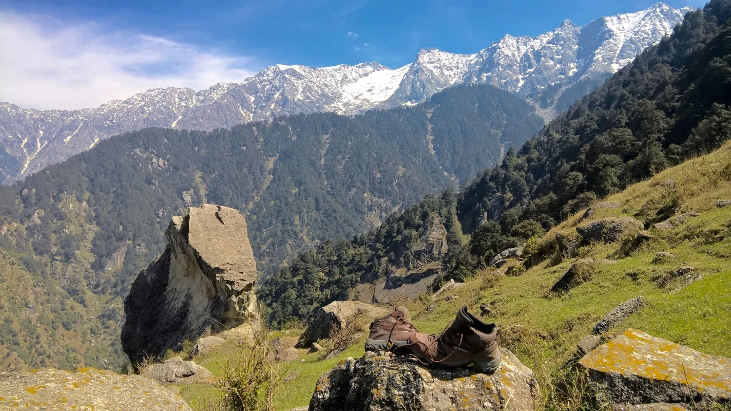 HI-TEC® ALPHA TRAIL MID WP in the Dhauladhar mountains