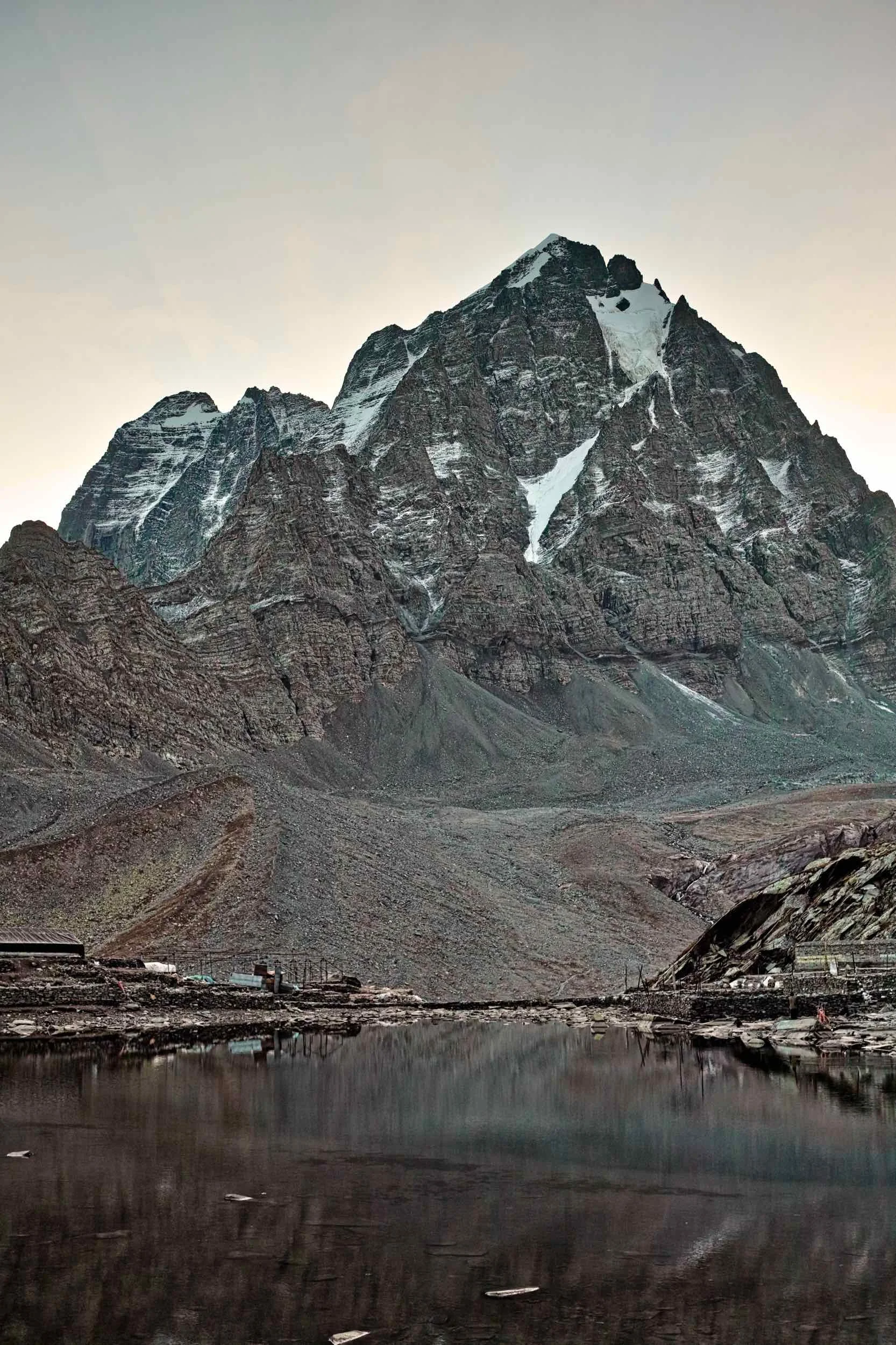 Chamba Kailash reflected in Mani Mahesh lake.