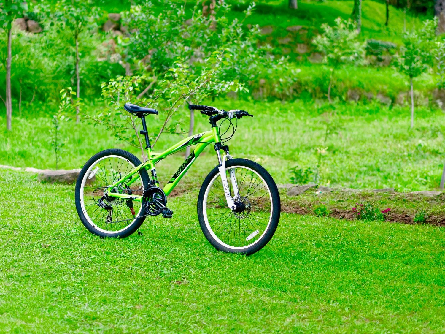 The borrowed MTB from my home in the Himalaya