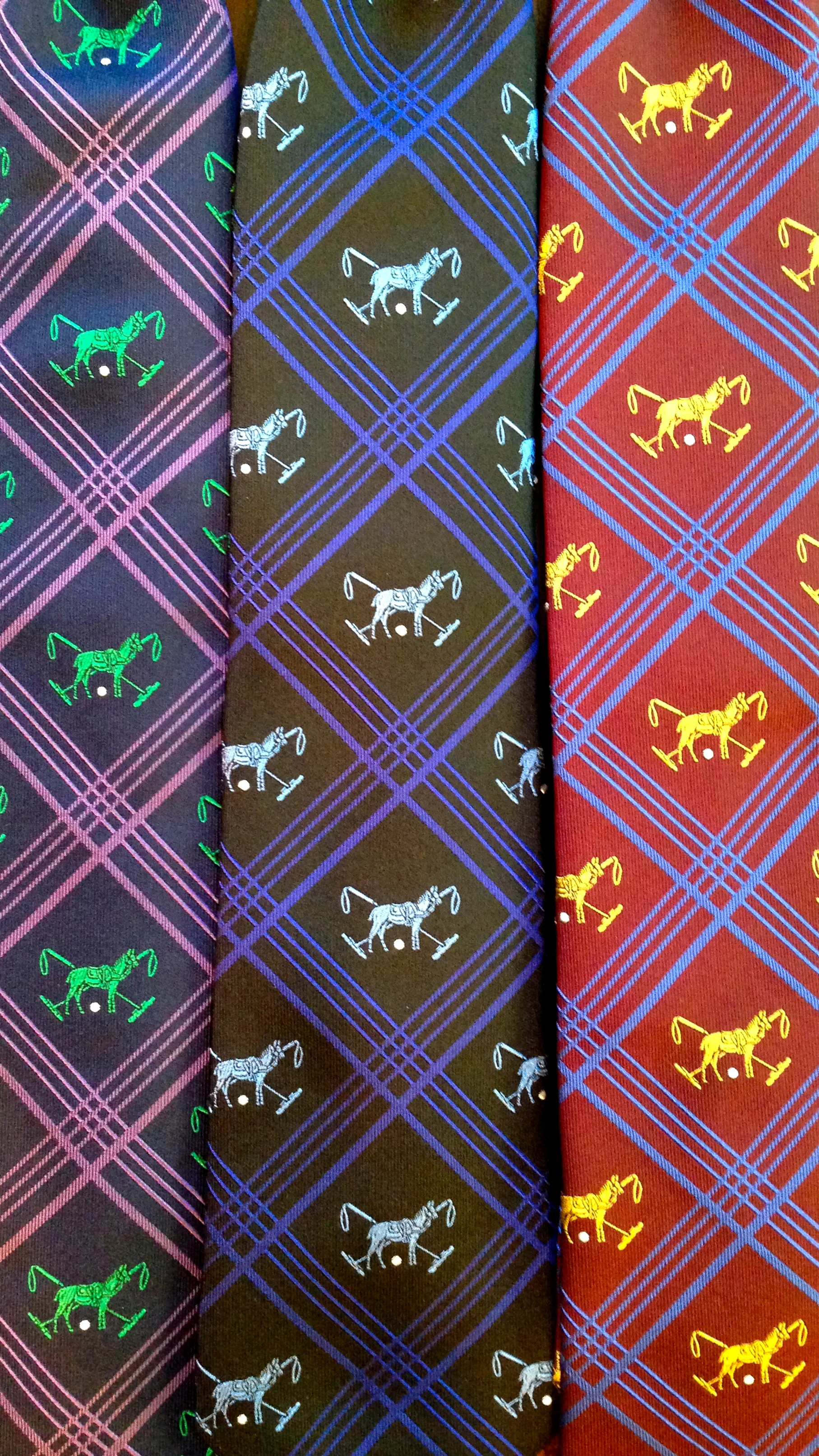 English Woven Silk Tie - Featuring the Lexington Polo Logo