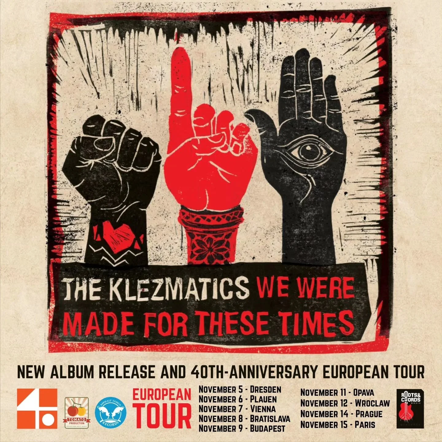 Lisa on The Klezmatics European Tour- 9 Shows