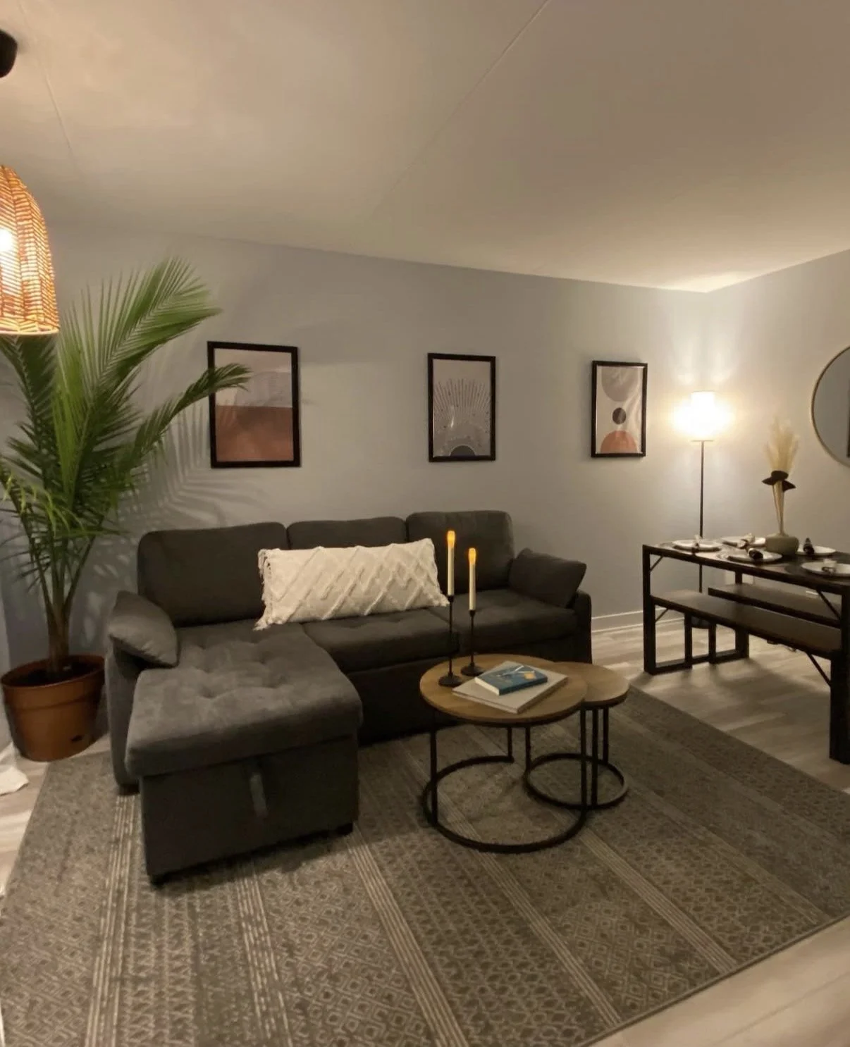 Airbnb Condo Staging - Wildwood, NJ - A Nod to mid-century for this 1960s "condotel" with storage and sleeps up to six people.