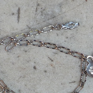 Vintage WWII ARMY Sweet Heart Bracelet with Forget Me Not Vintage WWII ARMY Sweet Heart Bracelet with Forget Me Not
