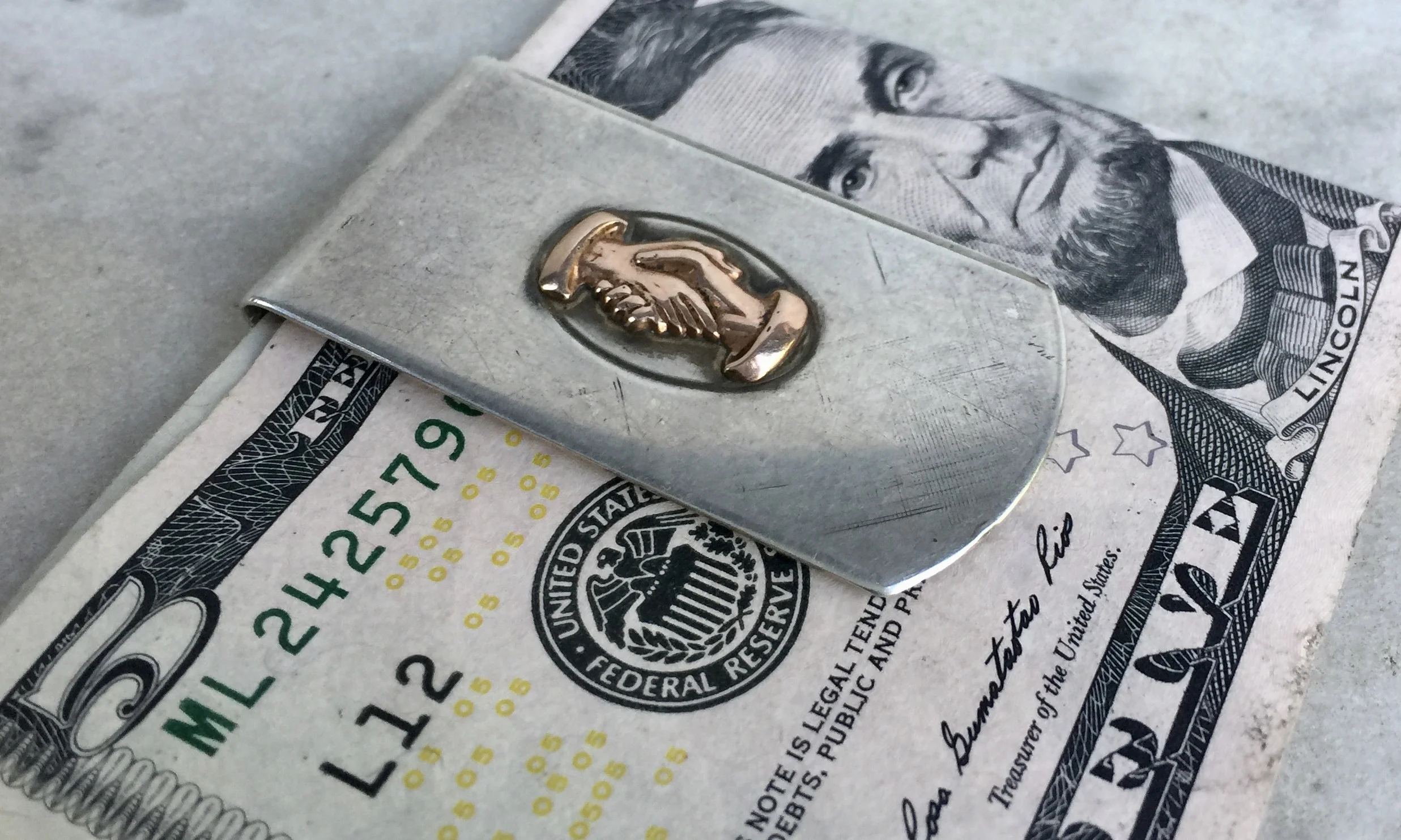 vintage silver800 money clip 小物 vintage silver800 money