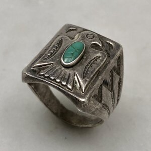 Vintage Fred Harvey Era Trading Post Thunderbird Turquoise Vintage Fred Harvey Era Trading Post Thunderbird Turquoise