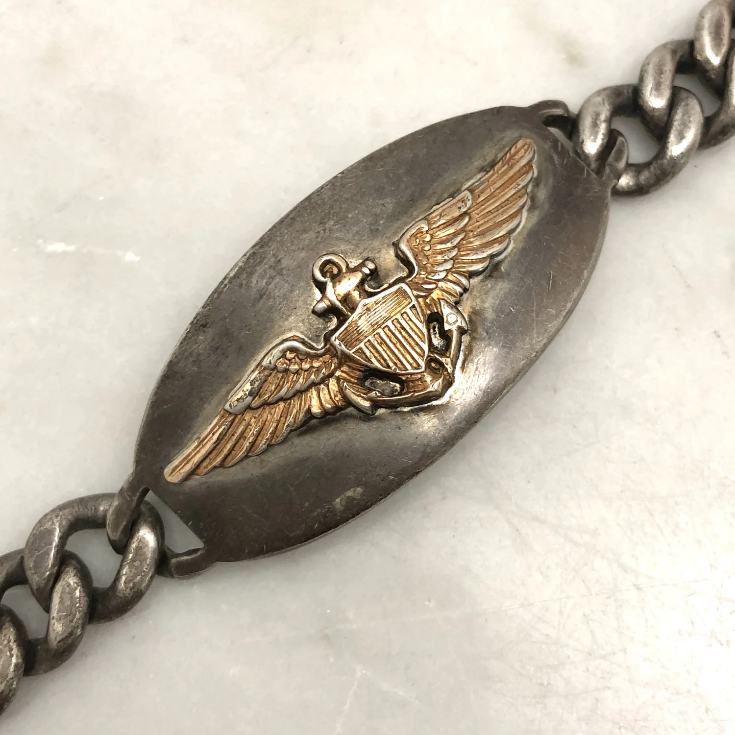 1942’s★ アメリカ陸軍航空軍★Gunner Bracelet★②ミリタリー WW 2 Identified Silver ID Bracelet Albert L. Scott Army Air Force