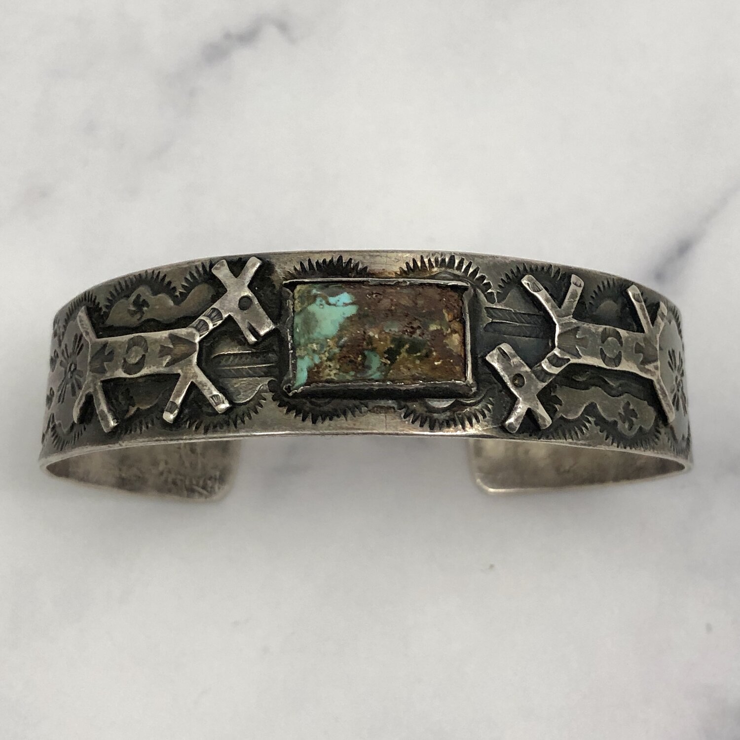 Fred Harvey Era Navajo Silver Turquoise Horses ~ Dogs Fred Harvey Era Navajo Silver Turquoise Horses ~ Dogs