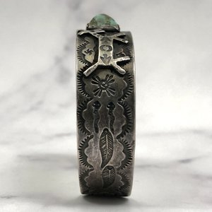 古着 30s～40s Fred Harvey style Horse&Arrow Fred Harvey Era Navajo Silver Turquoise Horses ~ Dogs Whirling