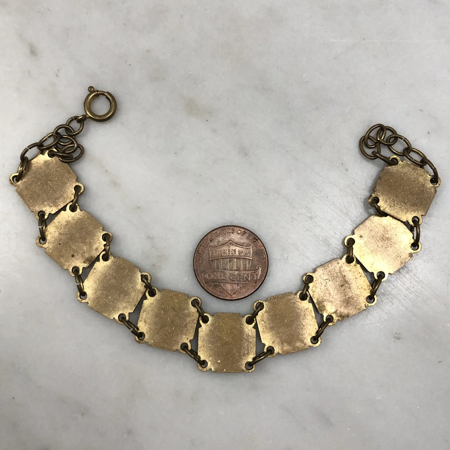 Vintage Enamel Paris Souvenir Bracelet — Worn-Over-Time