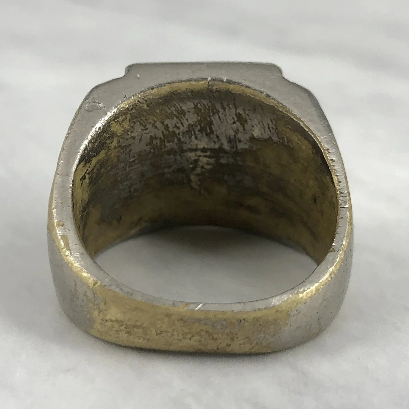 Vintage WW2 Souvenir 1944 Naples Bay Trench Art Ring — Worn-Over-Time