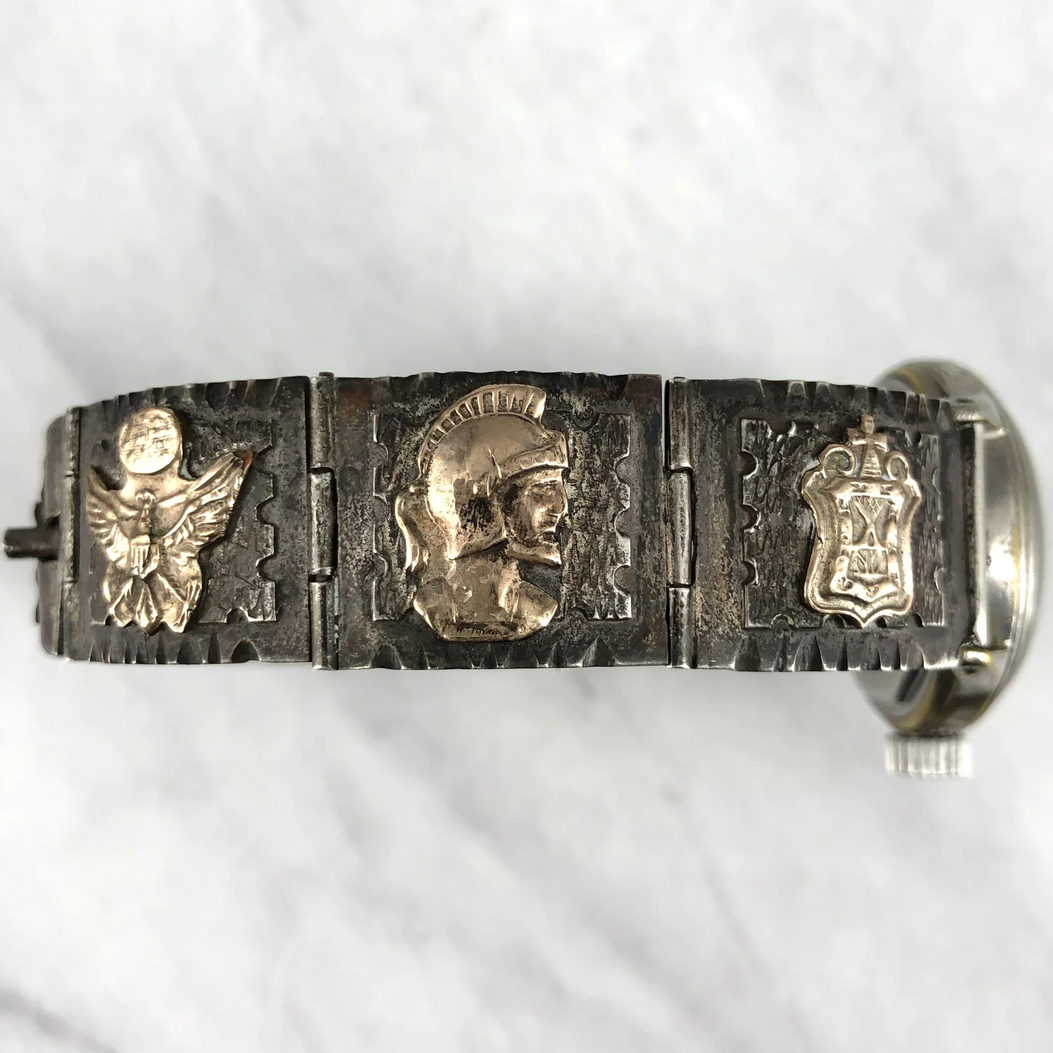 WWII期 US Navy イーグル紋章 925 シルバー ヴィンテージ ミリタ