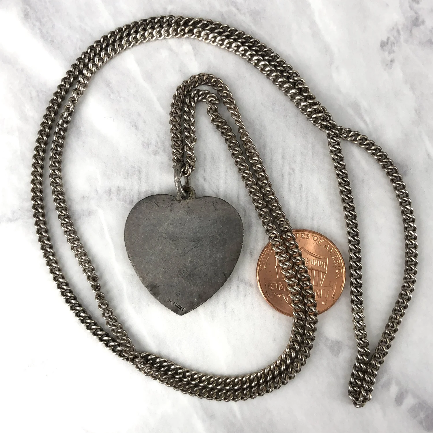 WW2 Era Enameled 10k Gold Front Silver Air Corps P-38 Airplane