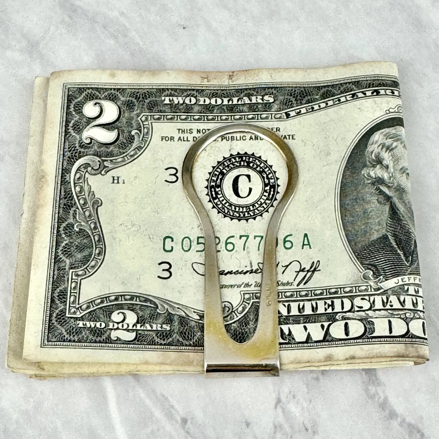 Vintage Aqua Blue and White Enameled Silver 1” St Christopher