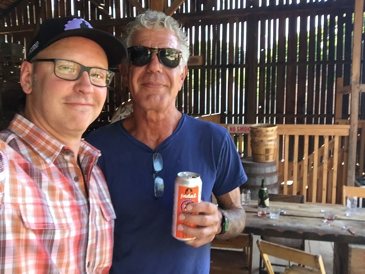 See how he turned the can around so the label faced the camera? How cool was that?
