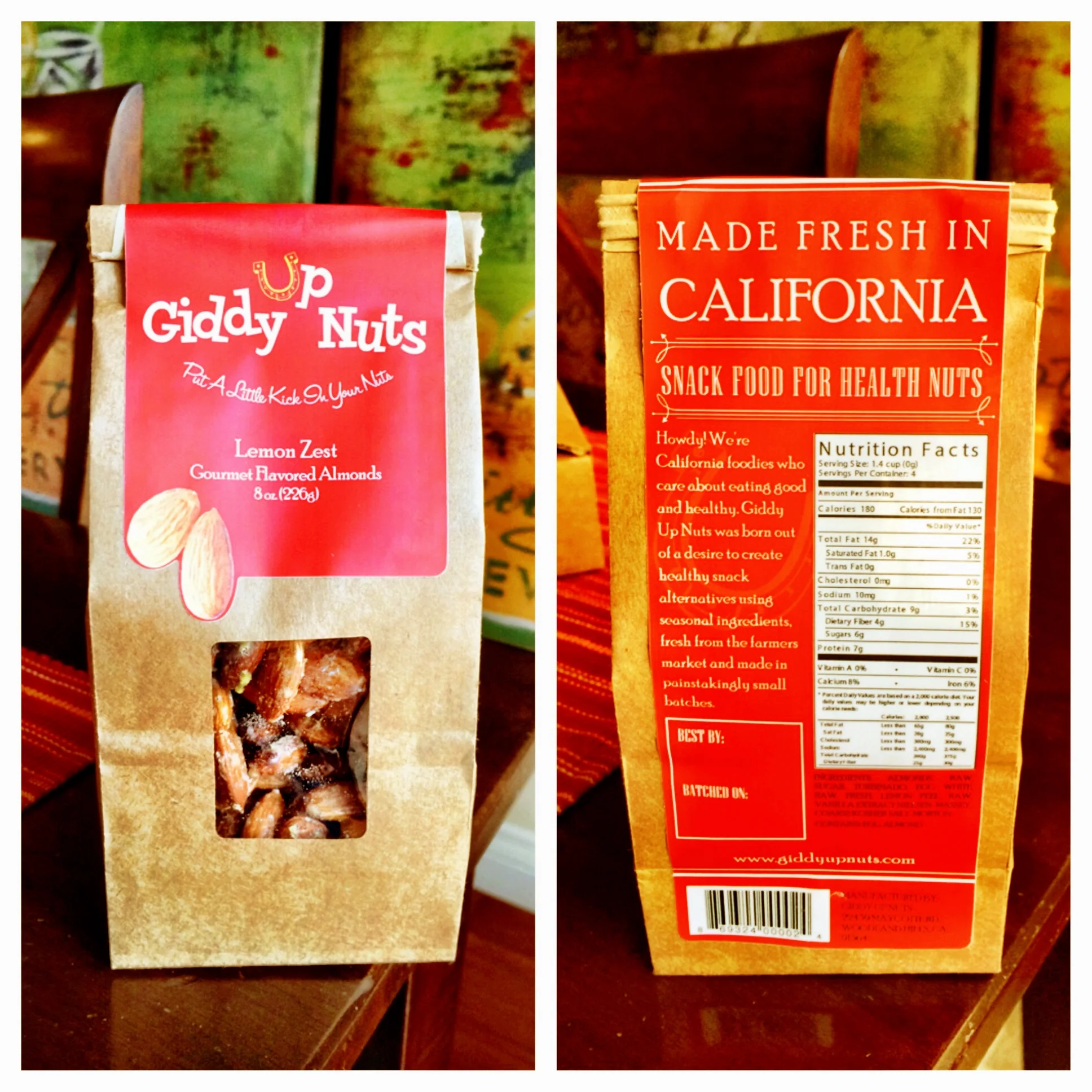 The new packaging has finally come in and we could not be more excited about it! A HUGE thanks to Ali Stricklin at The Stricklin Studio (Ali@thestricklinstudio.com) for all of her tireless hours and vision in helping us to get it right. We are all done up with nutrition labels, UPCs and fancy designs. This new packaging will allow us to target many more of your favorite gourmet specialty food stores as well as the big boys like Whole Foods, Bristol Farms and Gelsons. Keep your fingers crossed! Let us know what you think and look for the new packaging in your favorite Giddy Up stores. 