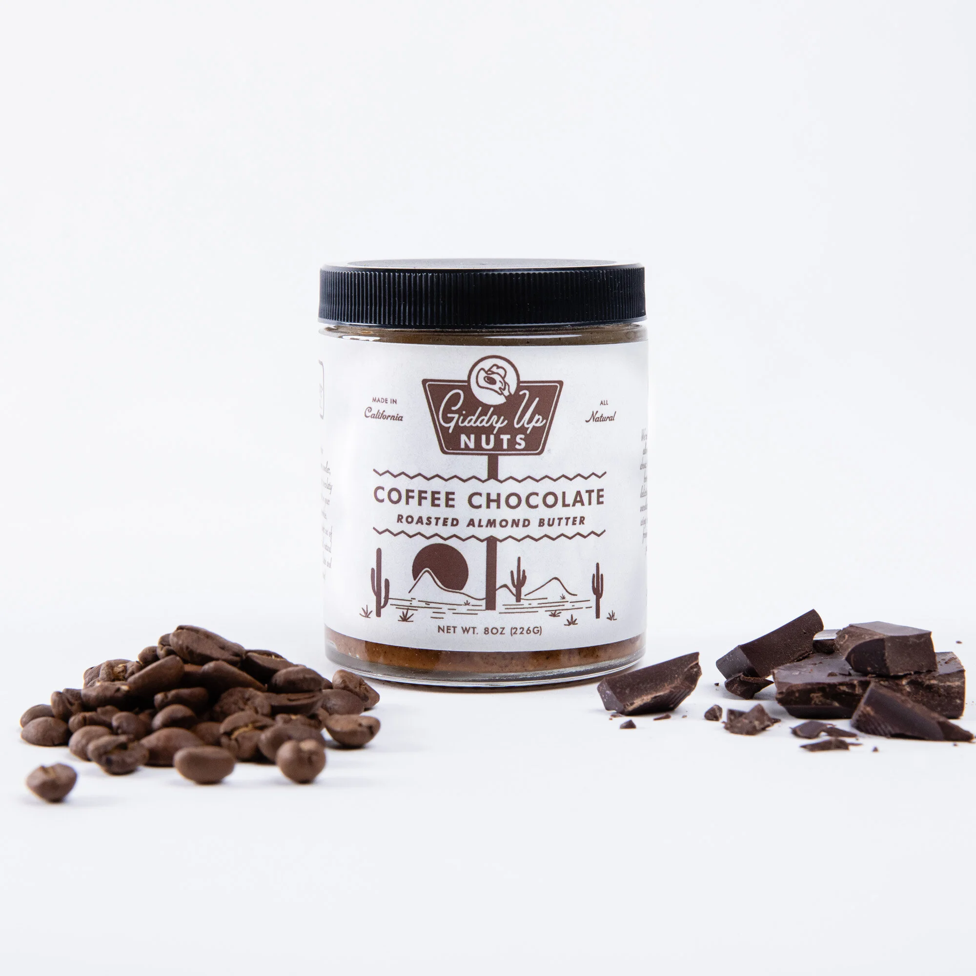 Coffee Chocolate Almond Butter — Giddy Up Nuts