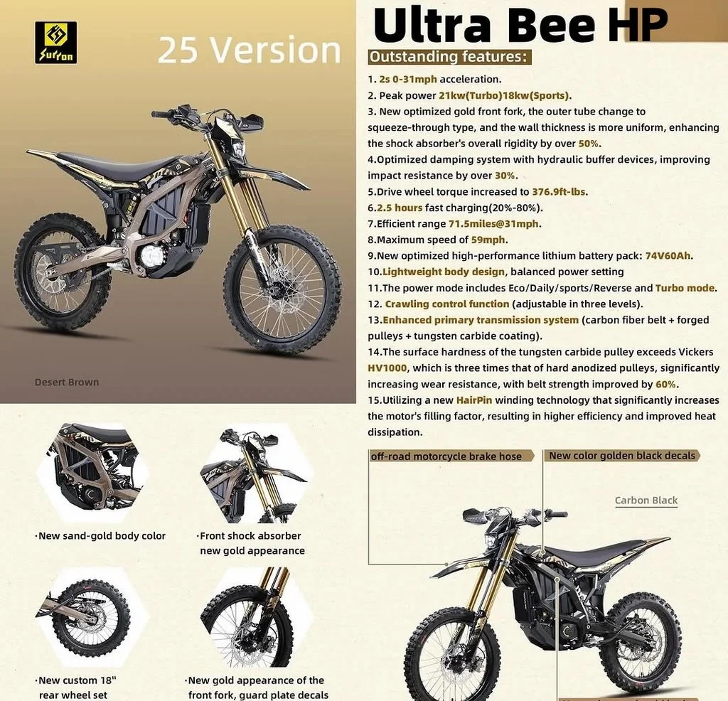 2025 Surron Ultra Bee 21KW — Ebikes Hawaii