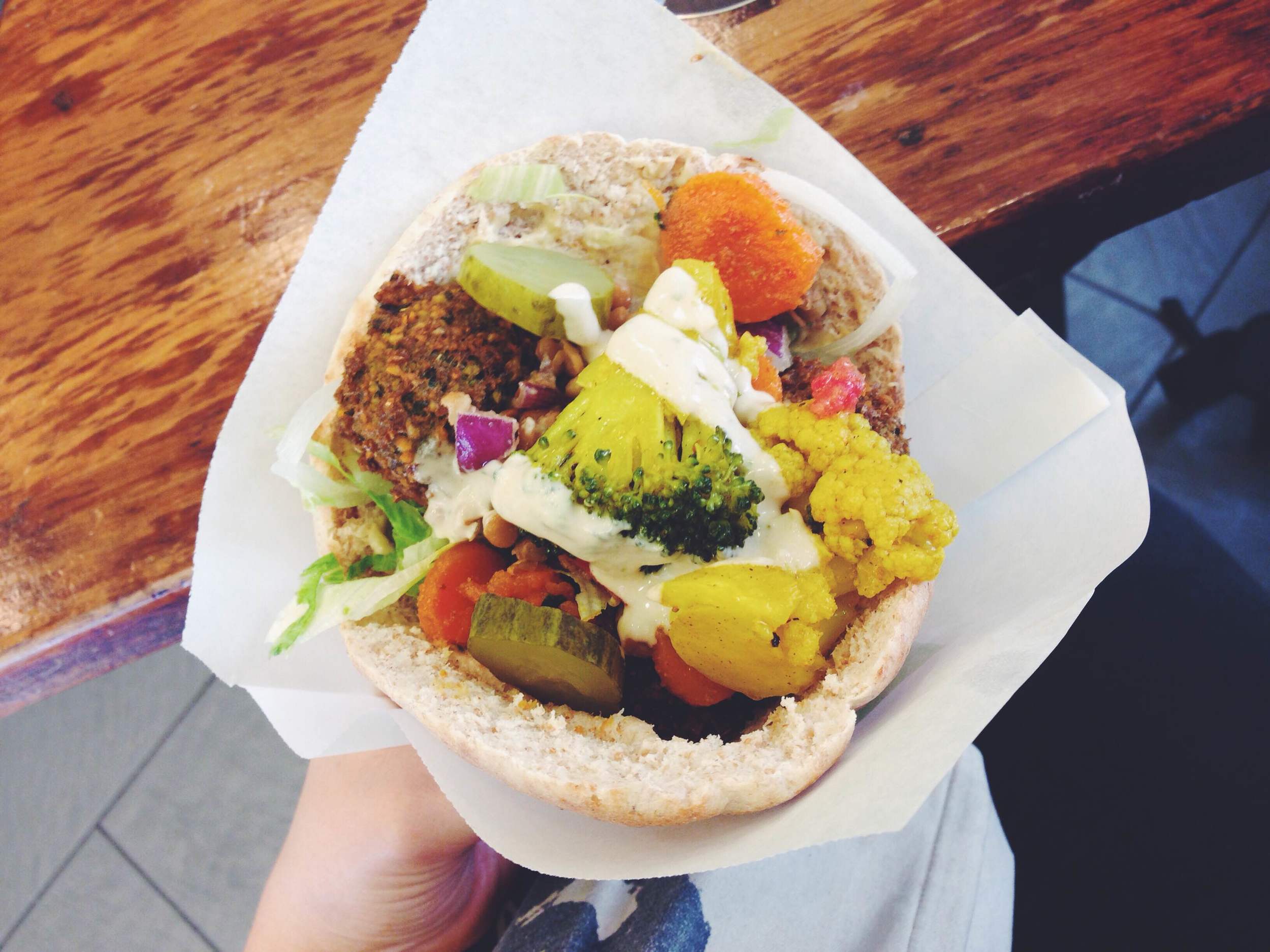 Maoz Barcelona, where Dee Dee says she ate at exclusively while travelling in western Europe in 2002- I only just discovered this year after a tip from a friend. The lesson here? Get Maoz in your life ASAFP.
