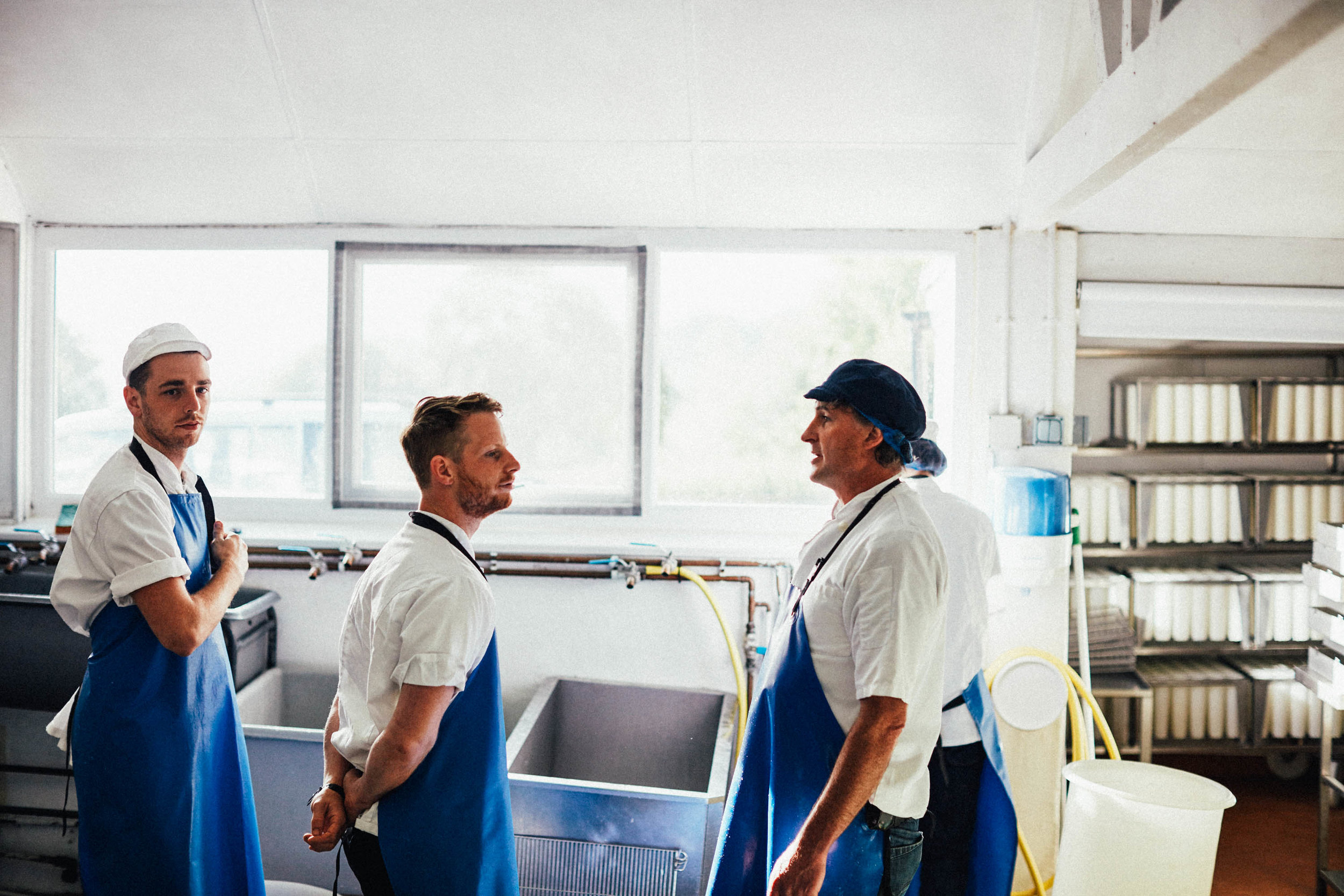 Charlie explains the inner workings of the small batch creamery which is based at his home in Dorstone Hill.