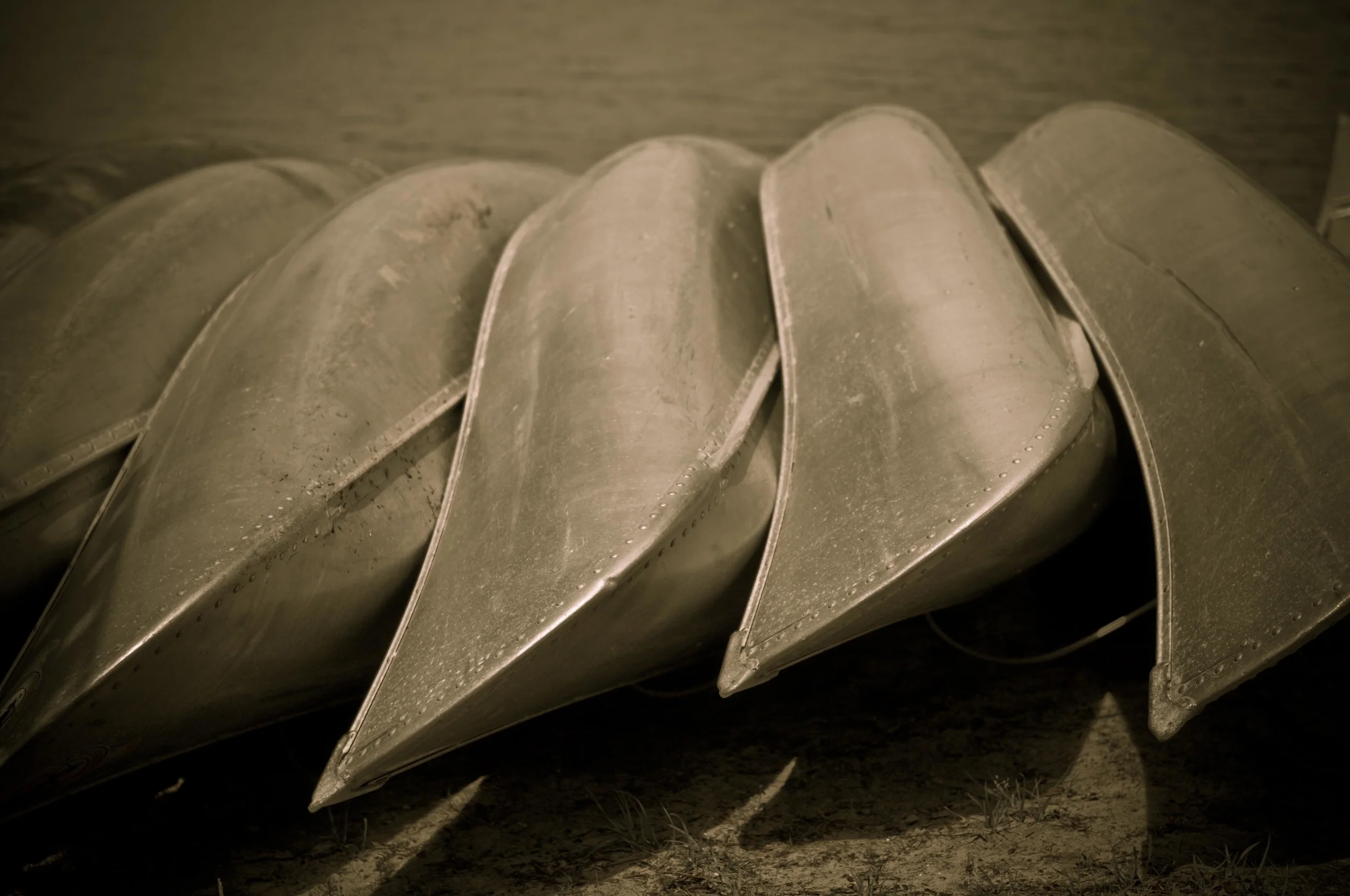 Canoes at Camp