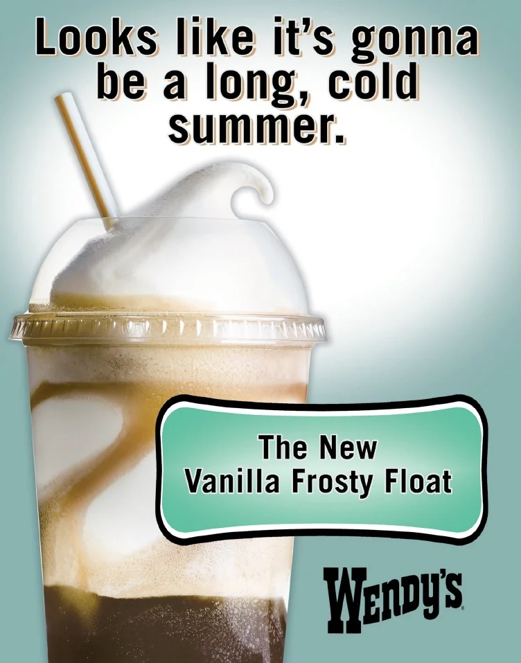 In-store promotion for Wendy's. 