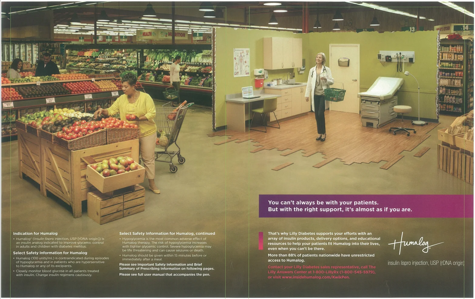 We tapped into the sentiment that diabetes doctors wanted to be sure their advice followed their patients into their everyday lives. Especially where decisions affect their condition--such as choosing the right foods. 