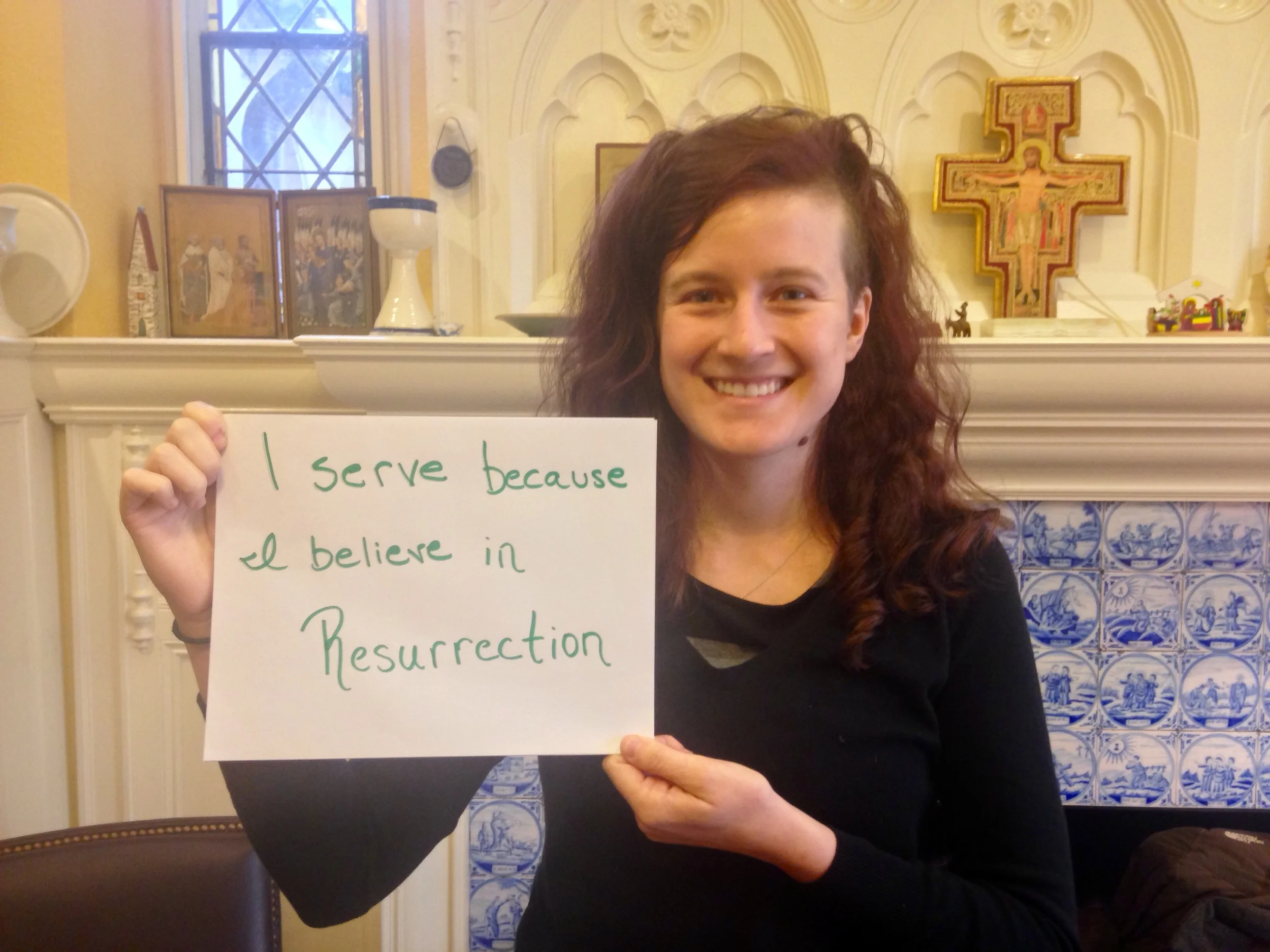 "I serve because I believe in Resurrection" - Eliza Marth, Micah Fellow at St Paul's Episcopal Church, Brookline & Brookline intentional community