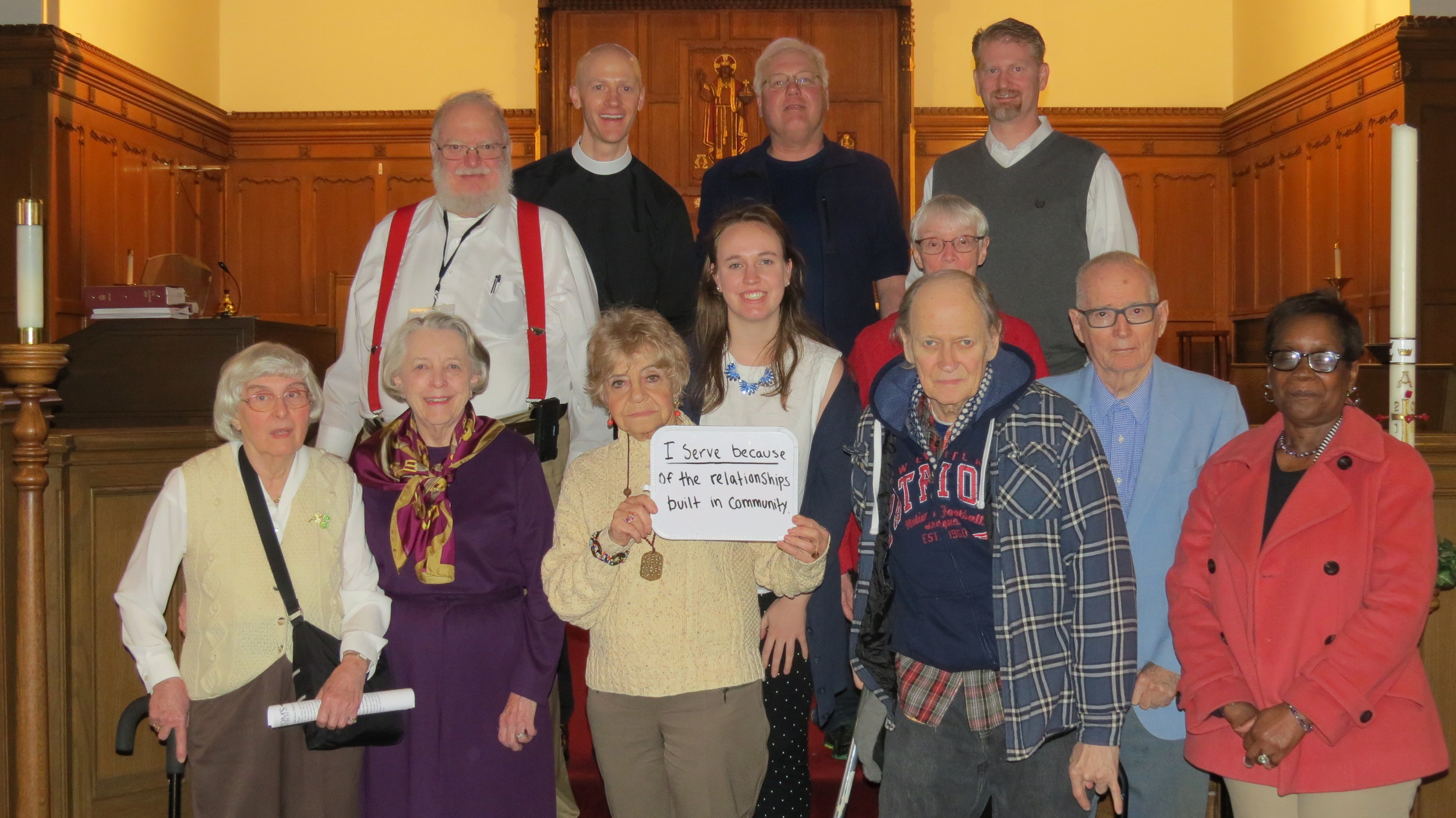 "I serve because of the relationships built in community" - Elizabeth Marshall, Emmaus Fellow at St. Chrysostom's Episcopal Church & Allston Intentional Community