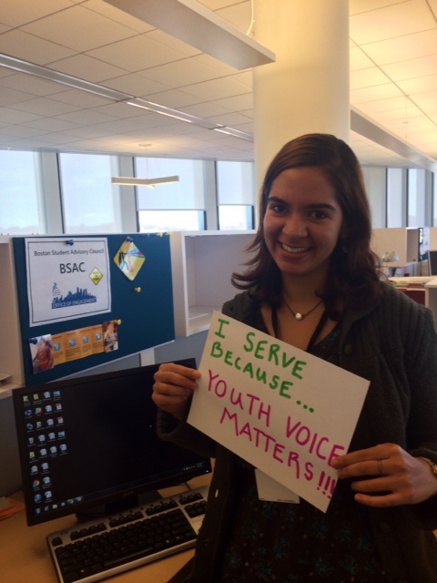 "I serve because...Youth voice matters!" - Monica Bouyea, Micah Fellow at Youth on Board & Brookline intentional community