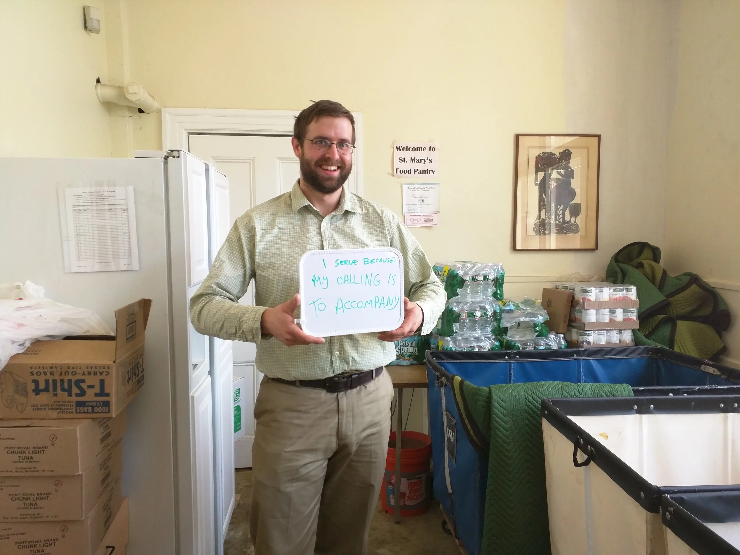 "I serve because my calling is to accompany" - William Harron, Emmaus Fellow at St. Mary's Episcopal Church in Dorchester & Allston intentional community