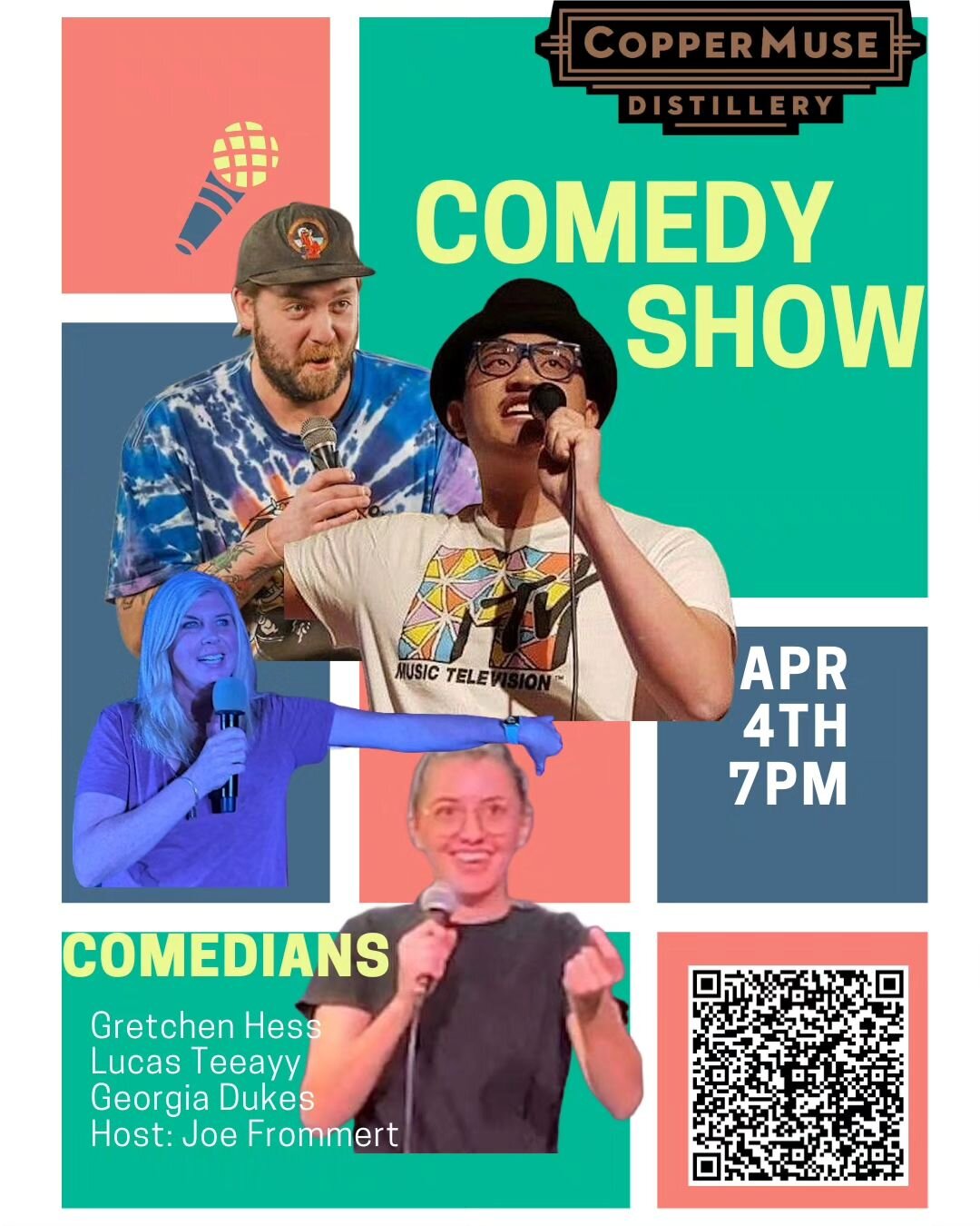Comedy Nite at the Muse is this Thursday! 

🎟Be sure to snag a ticket before they're gone!🎟⤵️

https://www.eventbrite.com/e/old-town-comedy-at-copper-muse-distillery-tickets-863150726057?aff=oddtdtcreator