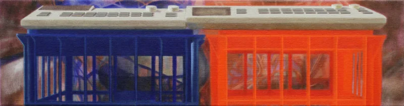  Step Sequence II oil on linen 20 x 75cm 2009