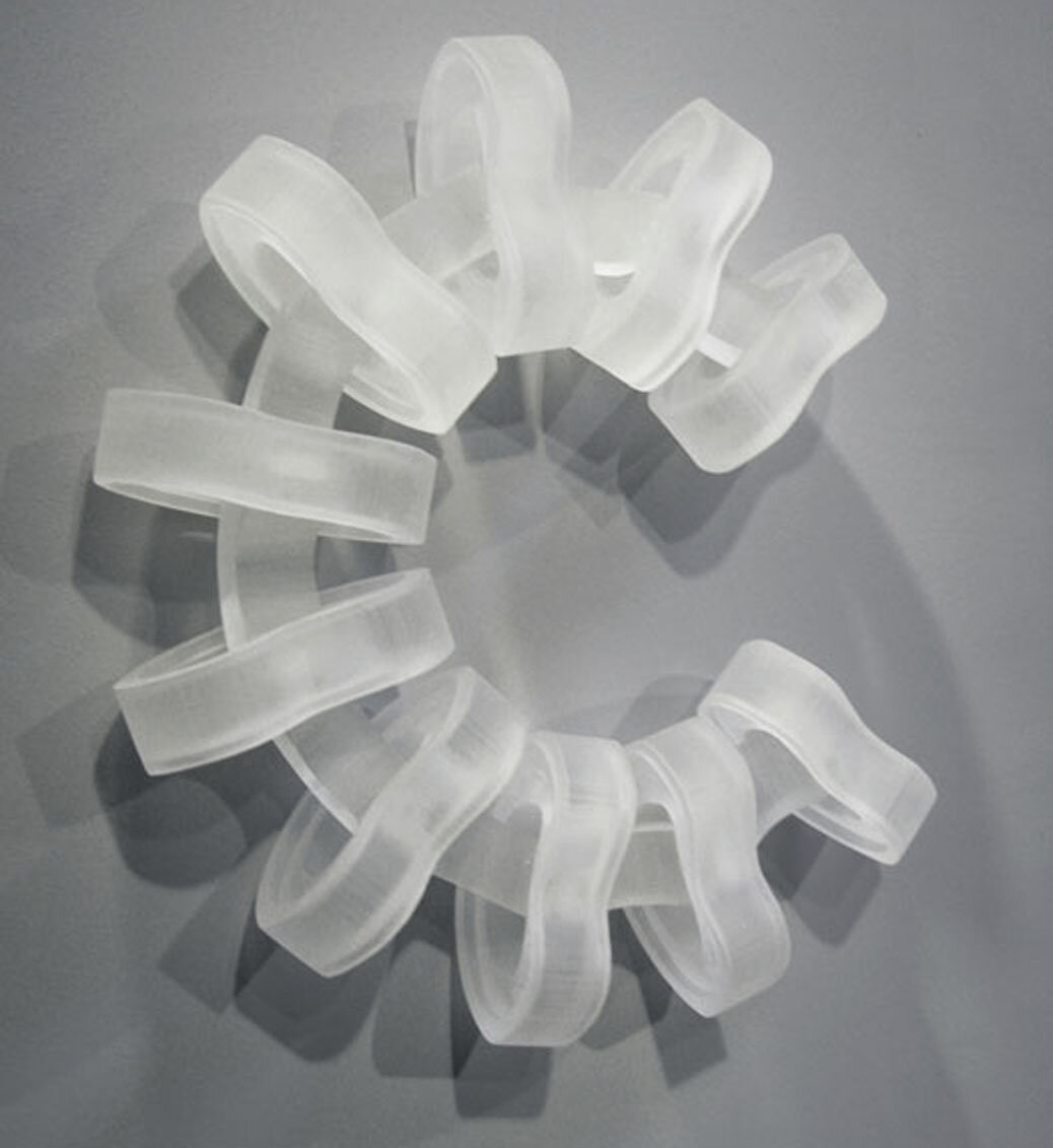 Between Light and Shadow, 2008, Cast Resin, 21 x 19 x 4 inches 16