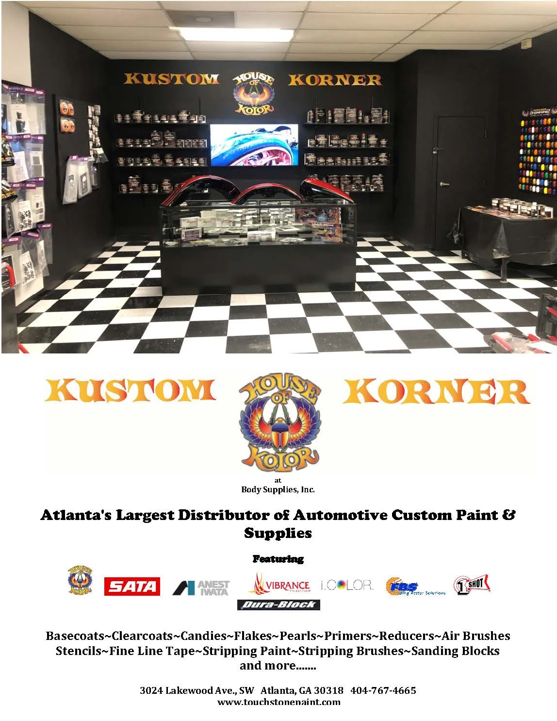 FEATURED PRODUCT — TOUCHSTONE PAINT BODY SUPPLIES