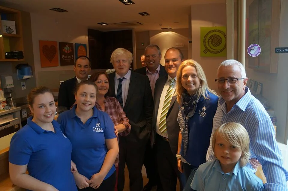 la tazza coffee cafe boris johnson
