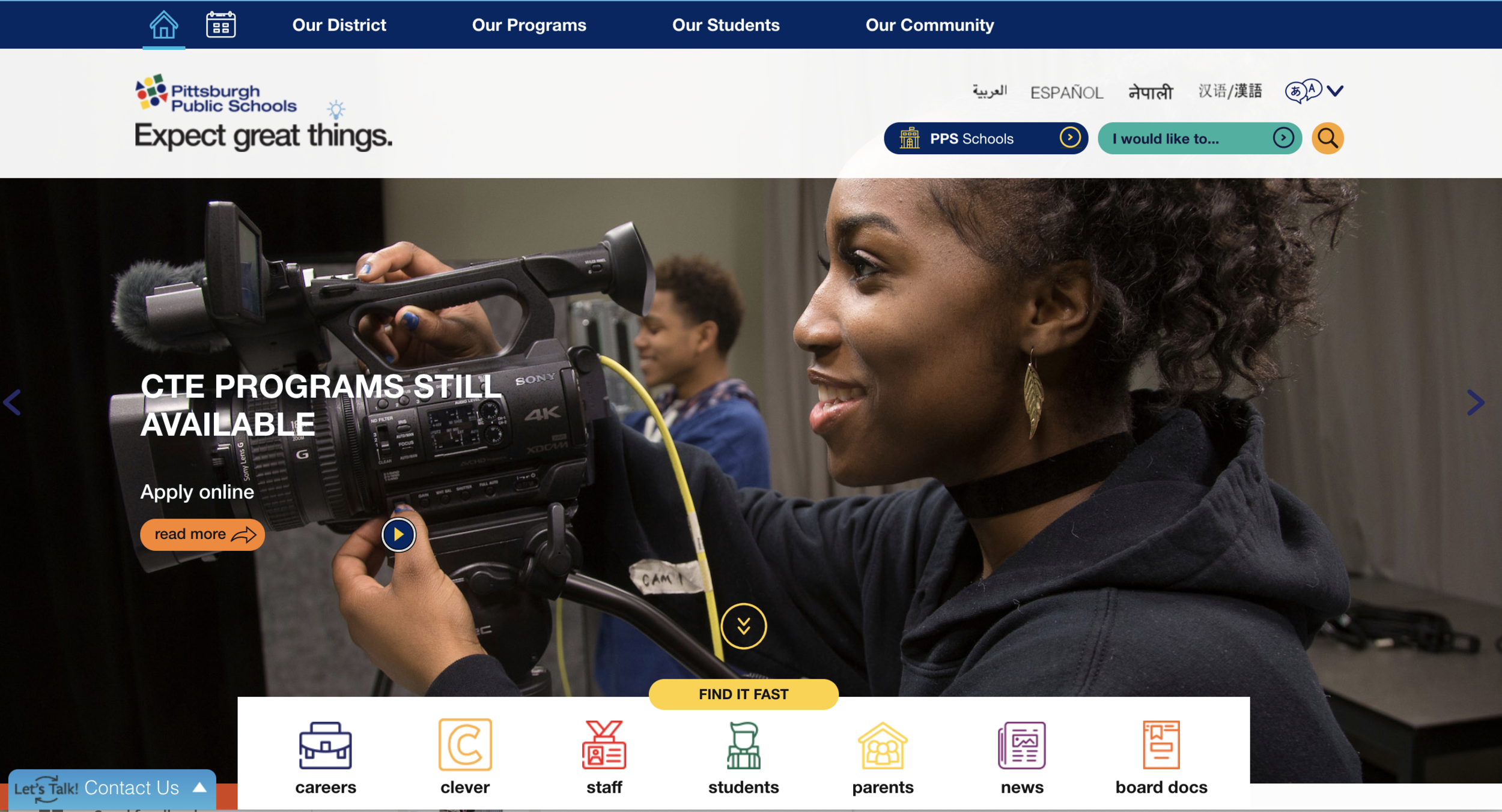 Desktop View 2018 Redesign